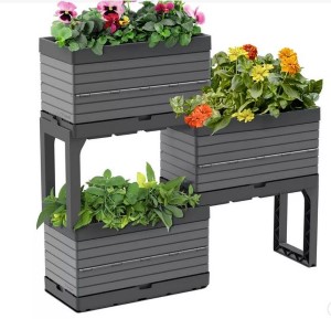 GARDEN STORAGE SET GRAY 22"