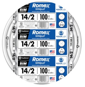 WIRE 14-2 X 100FT NM-B W/GROUND