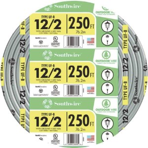 WIRE 12-2 X 250FT UF/W GROUND