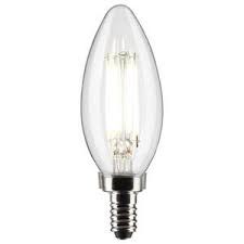 BULB 5.5W B11 LED CLEAR 3000K 2P