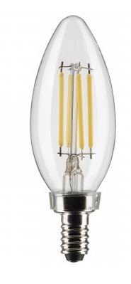 BULB 4W B11 LED CLEAR 3000K 2PK