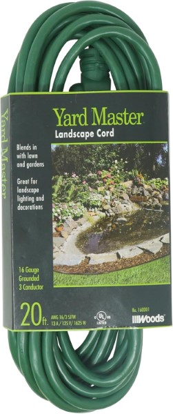 LANDSCAPE CORD 16/3 SJTW 20FT