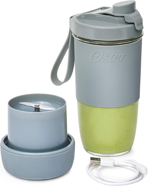 OSTER BLENDER W/DRINKIN LID GRAY