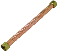 BrassCraft Copper-Flex WB00-24N Water Heater Connector, 3/4 in FIP, 125 psi,