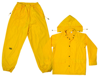 CLC R102L Rain Suit, L, 170T Polyester, Yellow