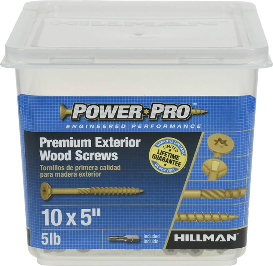 10 x 5 PPP EXT WOOD SCREW