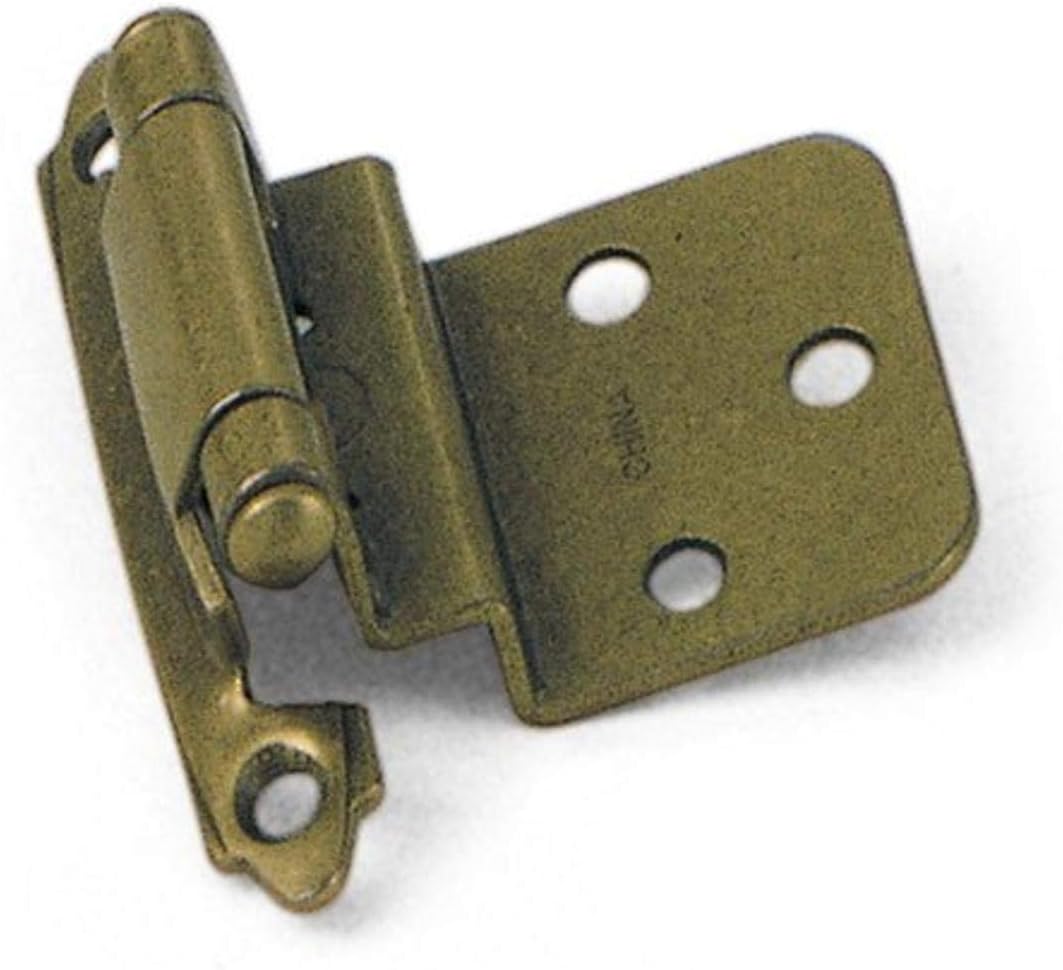 LAUREY Antique Brass 3/8 In. Self-closing Inset Hinge