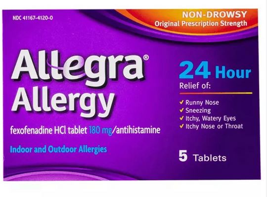 ALLEGRA ADULT 180MG 24H 5S