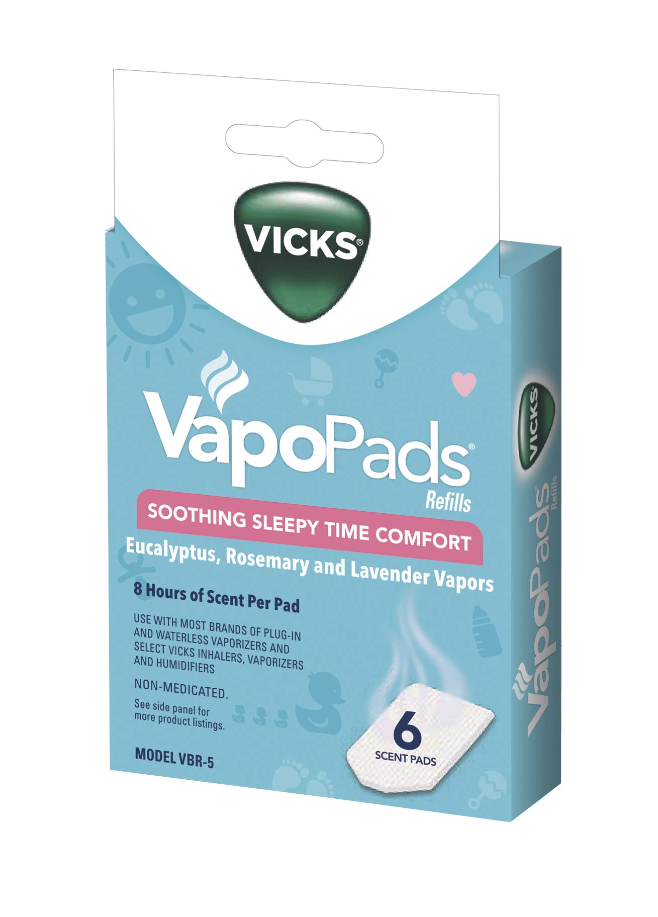 VICKS WATERLESS VAPOR SCENT PADS