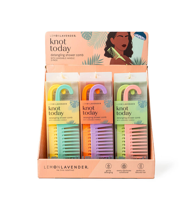 LEMON-LAVEN KNOT SHOWER COMB