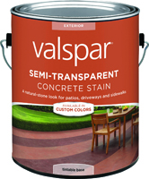 VALSPAR 82060 Semi-Transparent Concrete Stain, Gloss, 1 gal