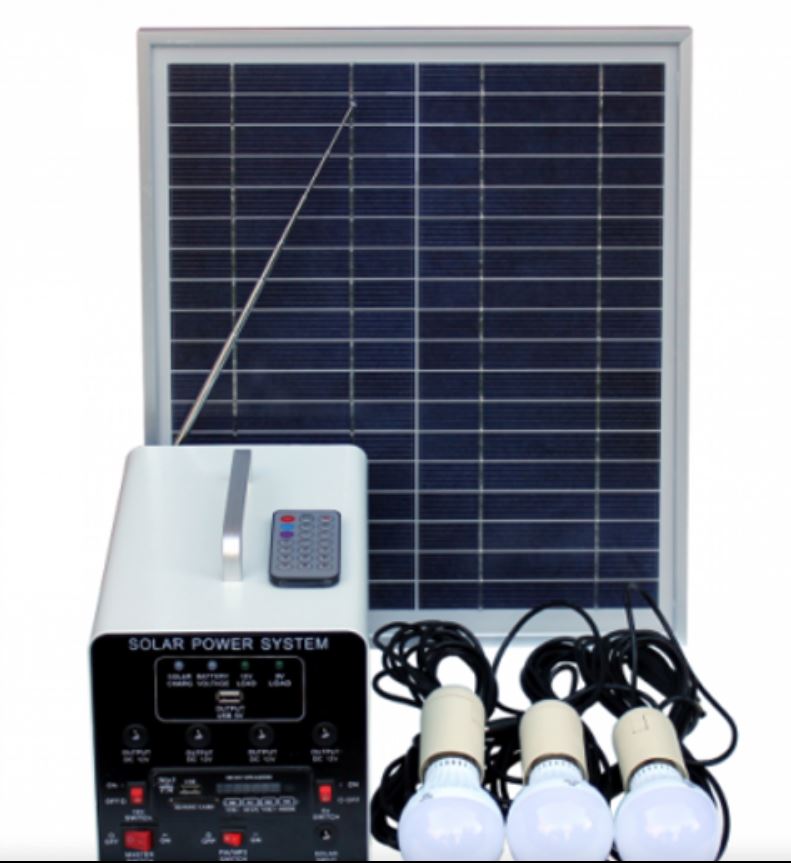 SOLAR LIGHTING SYSTEM W/FM&MP3