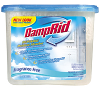 DampRid FG100 Disposable Moisture Absorber, Fragrance Free, 10.5 oz Tub