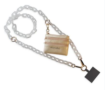 CLIP&GO STRAP POUCH CREAM SILVER