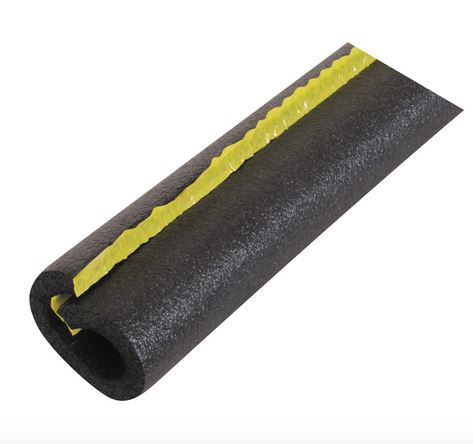 Tundra PC12058TW Pipe Insulation, 6 ft L, 1/2 in Copper, 3/8 in IPS PVC, 5/8