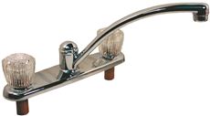 KITCHEN FAUCET 2-HNDL SPRAY CH
