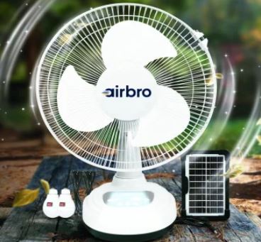 AIRBRO 12"FAN BTOOTH SOLAR CHARG