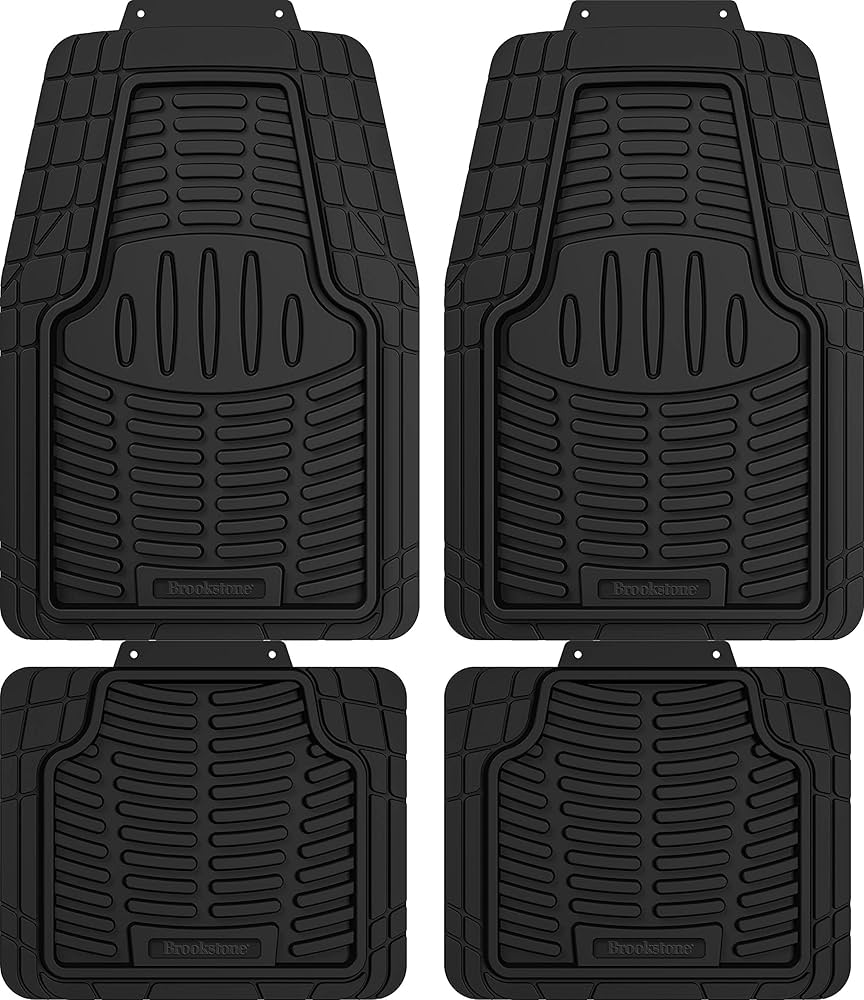 BROOKSTONE AUTO FLOOR MAT SET 4P