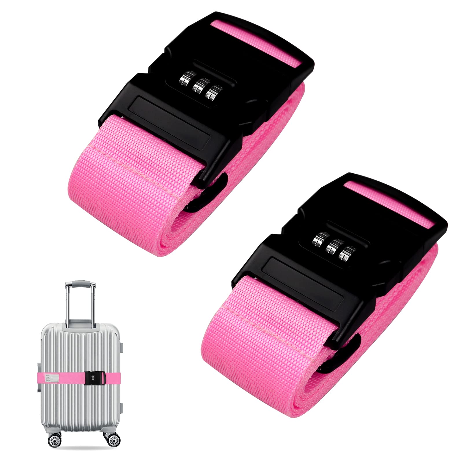 TRAVEL TECH LUGGAGE BELT PINK