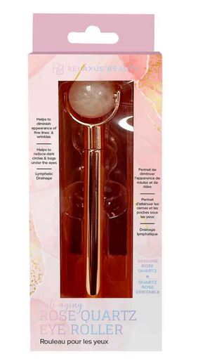 RB ROSE QUARTZ EYE ROLLER