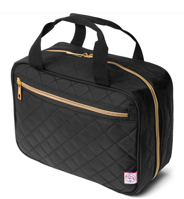 HANGING TOILETRY BAG POUCH BLACK