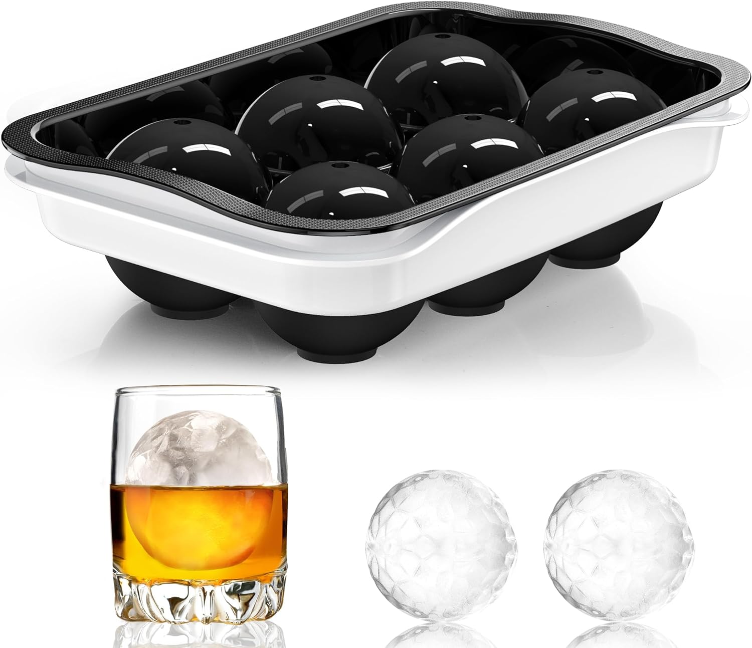 ICE BALL TRAY FOR 4 BALLS TPE
